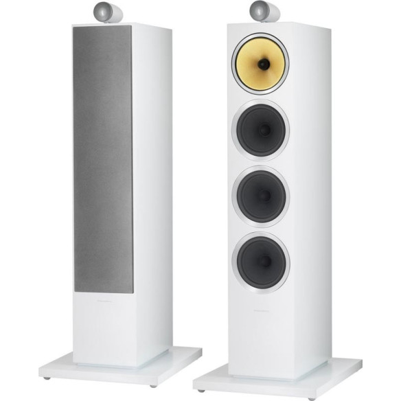 B&W CM10 S2 - Enceintes Colonnes - Laqué Noir, Laqué Blanc ou Bois de Rose