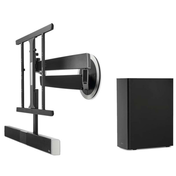 Vogel's SoundMount Next 8365 - Support TV avec Barre de Son et Caisson de Basses sans Fil - Noir Vogel's SoundMount Next 8365 - Support TV avec Barre de Son et Caisson de Basses sans Fil - Noir