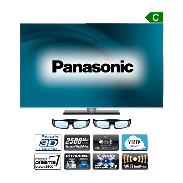 PANASONIC TXP-65VT50 - Téléviseur Neo Plasma THX 3D 2500Hz txp65vt50