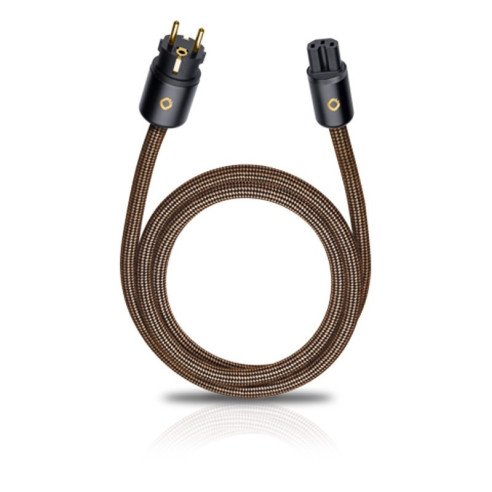Oehlbach XXL Powercord 5m - Câble Secteur - Marron