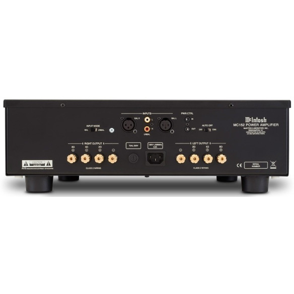 McIntosh MC152 - Bloc de Puissance 2x 150W - Noir