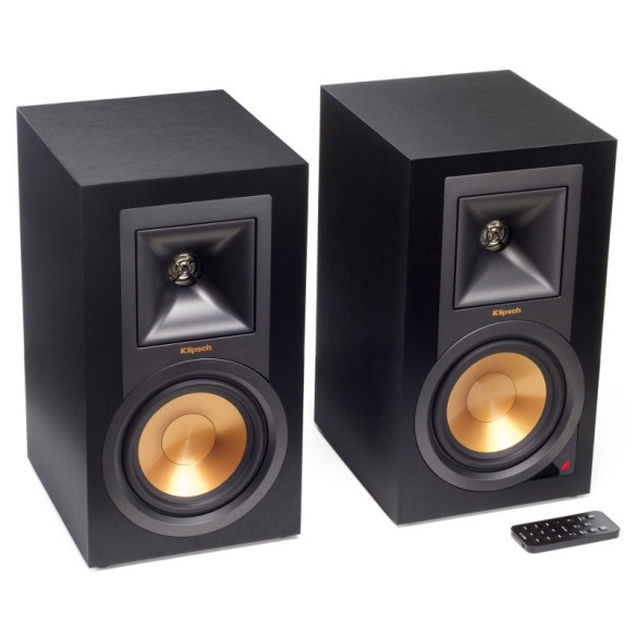 Klipsch R-15PM - Enceintes Bibliothèques Amplifier - Noir