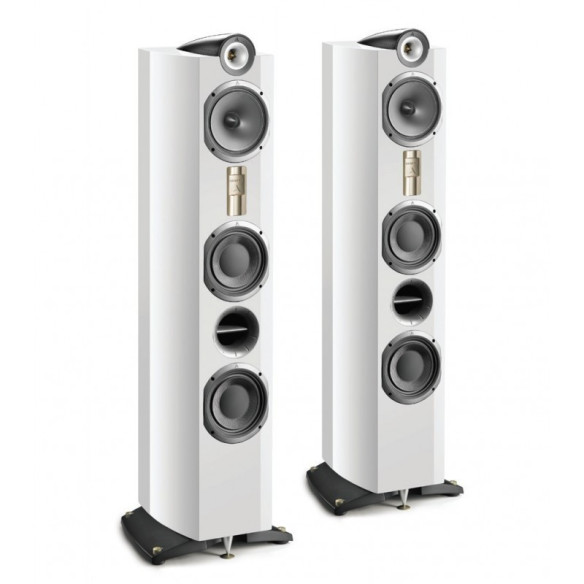 Triangle Quartet - Enceintes colonnes gamme Genese Acajou, Laqué noir ou blanc