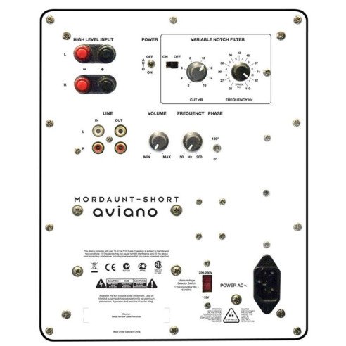 Mordaunt-Short Aviano 7 - Caisson de basses Noir ou Noyer