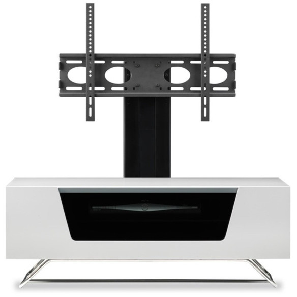 Alphason Chromium 1000 Cantilever - Meuble TV Avec Support - Noir, Blanc, Ivoire, Gris ou Rouge