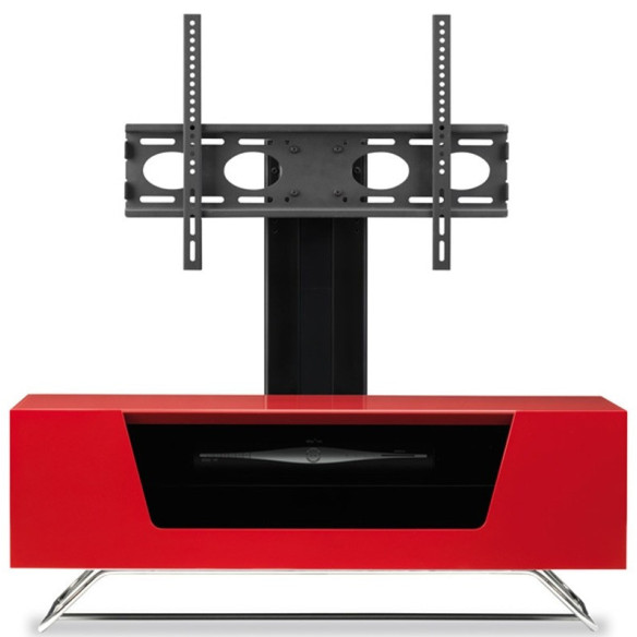 Alphason Chromium 1000 Cantilever - Meuble TV Avec Support - Noir, Blanc, Ivoire, Gris ou Rouge
