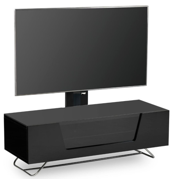 Alphason Chromium 1200 Cantilever - Meuble TV Avec Support - Noir, Blanc, Ivoire, Gris ou Rouge
