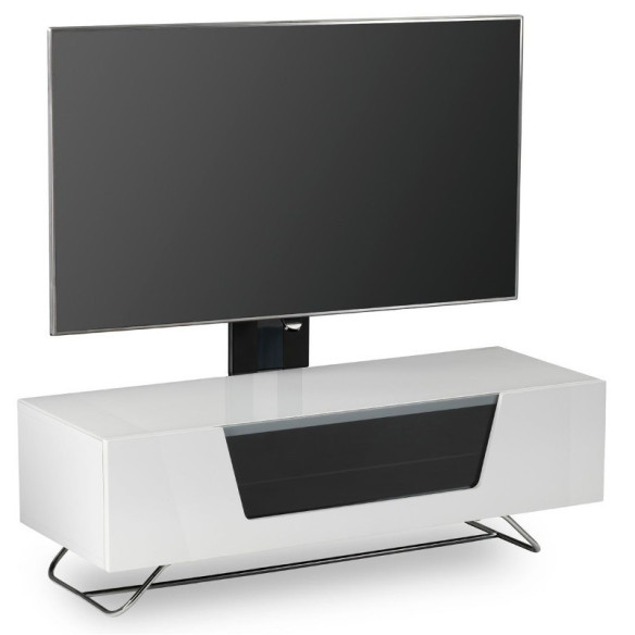 Alphason Chromium 1200 Cantilever - Meuble TV Avec Support - Noir, Blanc, Ivoire, Gris ou Rouge