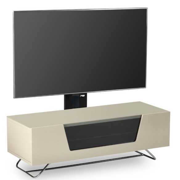 Alphason Chromium 1200 Cantilever - Meuble TV Avec Support - Noir, Blanc, Ivoire, Gris ou Rouge