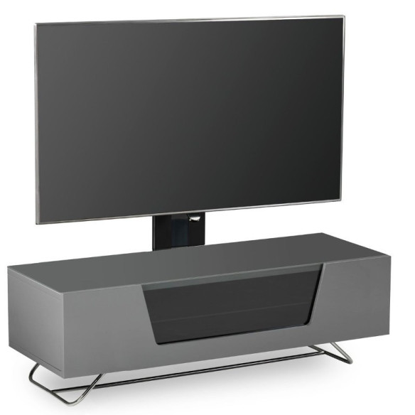 Alphason Chromium 1200 Cantilever - Meuble TV Avec Support - Noir, Blanc, Ivoire, Gris ou Rouge