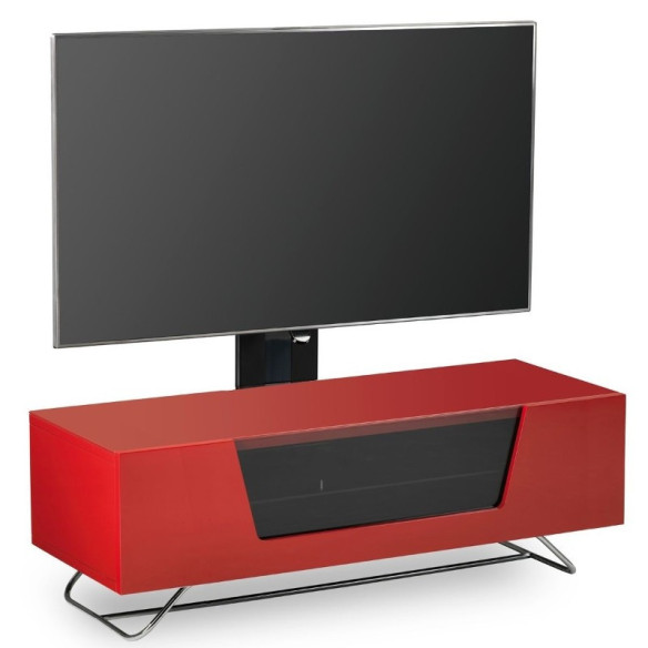 Alphason Chromium 1200 Cantilever - Meuble TV Avec Support - Noir, Blanc, Ivoire, Gris ou Rouge