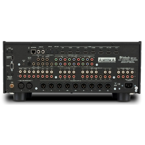 McIntosh MX121 - Préampli Home Cinéma - Noir