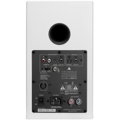 Pack Platine Triangle & LN01A - Pack Enceinte & Platine Vinyle - Noir, Blanc, Aubergine, Bleu ou Gris Lin