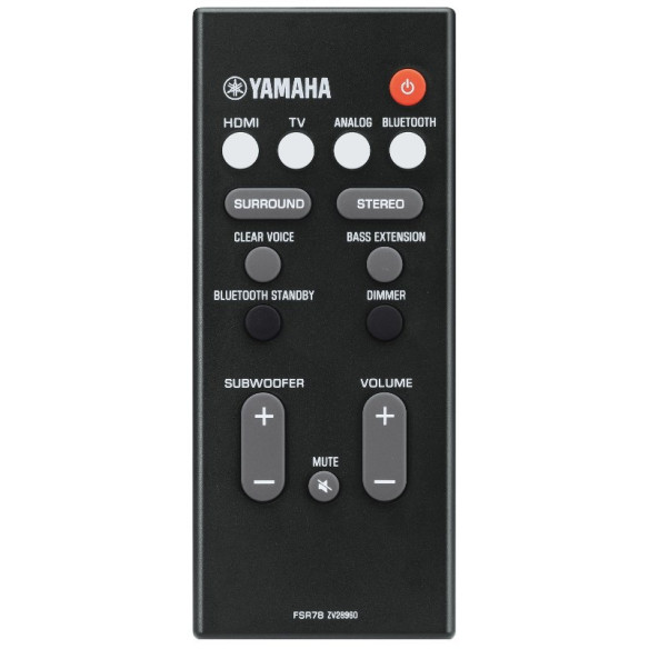 Yamaha YAS-207 - Barre de Son - Noir