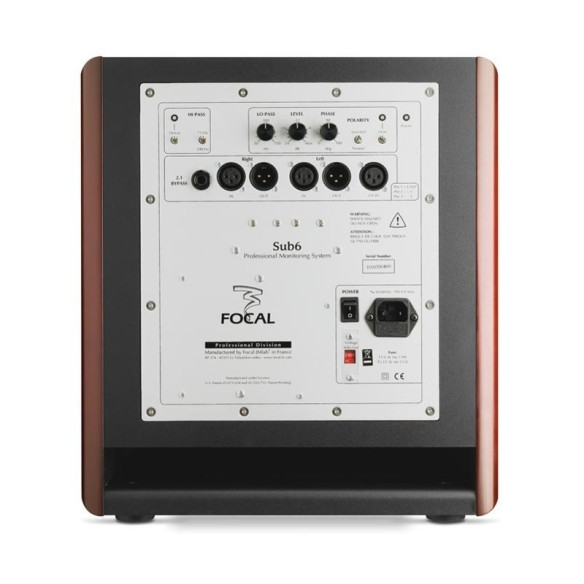 Focal SUB6 - Caisson de Basses Monitoring - Acajou