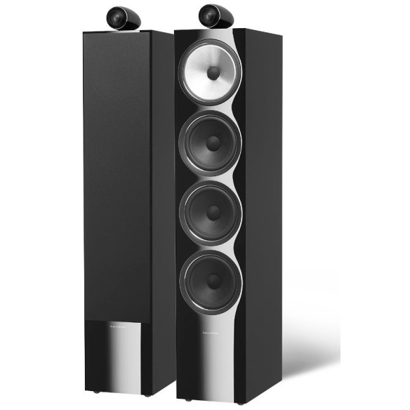 B&W 702 S2 - Enceintes Colonnes - Noir Brillant, Blanc satin ou Bois de Rose