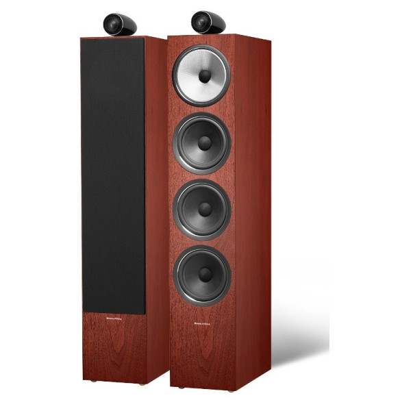 B&W 702 S2 - Enceintes Colonnes - Noir Brillant, Blanc satin ou Bois de Rose