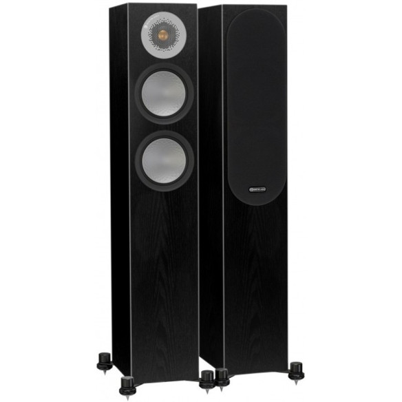 Monitor Audio Silver 200 - Enceintes Colonnes - Bois Noir, Laquée Noire, Blanc Satiné, Walnut, Rosenut ou Bois Naturel