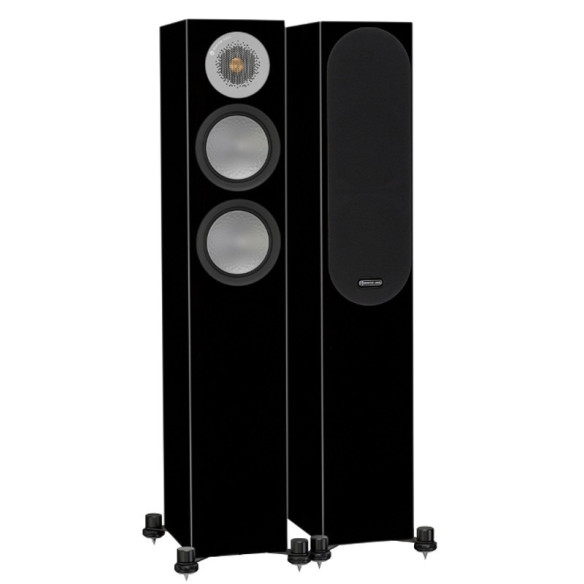 Monitor Audio Silver 200 - Enceintes Colonnes - Bois Noir, Laquée Noire, Blanc Satiné, Walnut, Rosenut ou Bois Naturel
