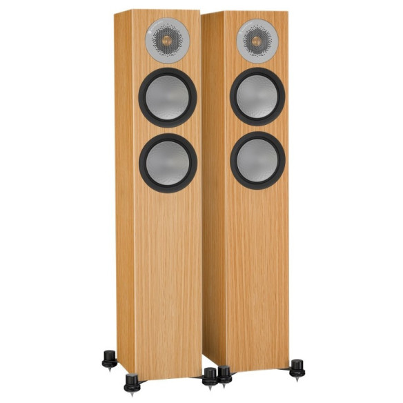 Monitor Audio Silver 200 - Enceintes Colonnes - Bois Noir, Laquée Noire, Blanc Satiné, Walnut, Rosenut ou Bois Naturel