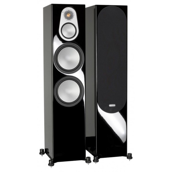 Monitor Audio Silver 500 - Enceintes Colonnes - Bois Noir, Laquée Noire, Blanc Satiné, Walnut, Rosenut ou Bois Naturel
