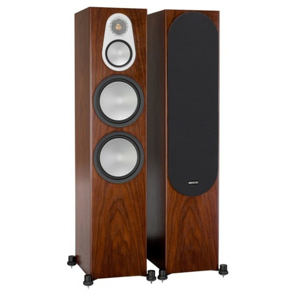 Monitor Audio Silver 500 - Enceintes Colonnes - Bois Noir, Laquée Noire, Blanc Satiné, Walnut, Rosenut ou Bois Naturel