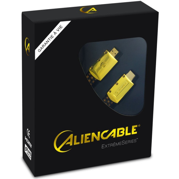 AlienCable ExtremeSerie 2.0 2m - Câble HDMI 2.0 - Or
