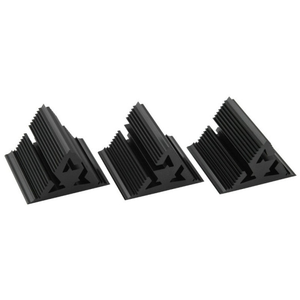 Cold Ray Fractal 7 - 3x Amortisseurs de Vibration - Noir, Silver ou Rouge