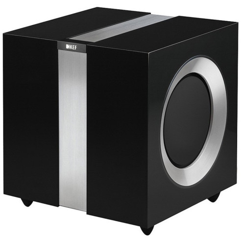 KEF R400b - Caisson de basses Laqué Noir ou Laqué Blanc