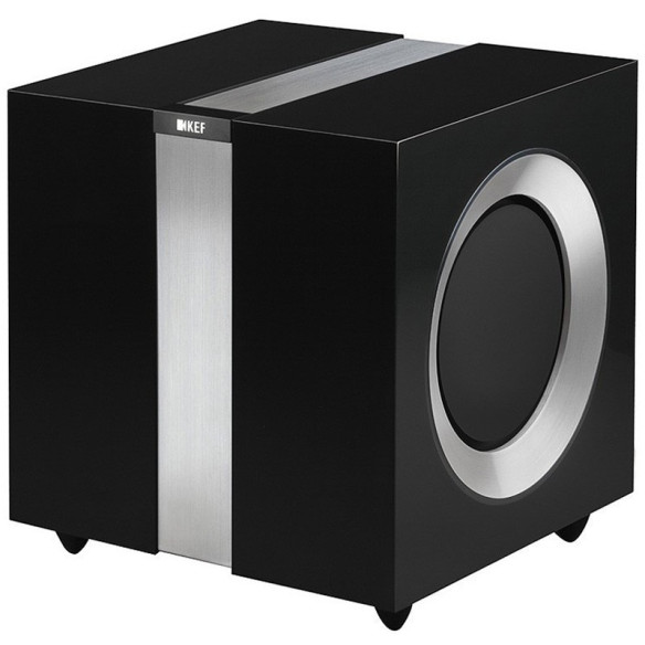 KEF R400b - Caisson de basses Laqué Noir ou Laqué Blanc