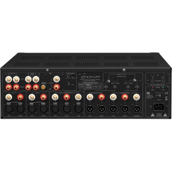 Emotiva XSP-1 Gen 2 - Préampli Stéréo - Noir