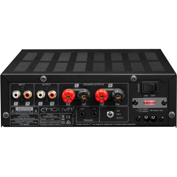 Emotiva BasX A-100 - Ampli Stéréo - Noir