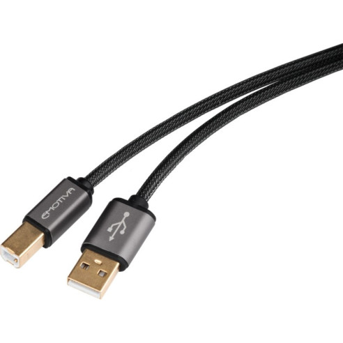 Emotiva M-USB - Câble USB Type A vers Type B 1M - Noir