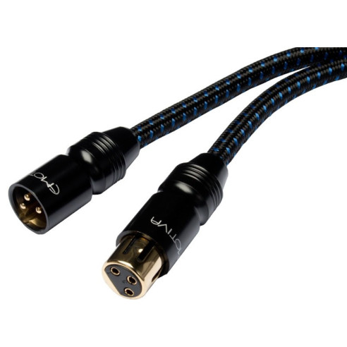 Emotiva X-BXLR - Câble Mono Symétrique 5M - Noir/Bleu
