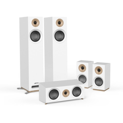 Jamo S 805 HCS - Pack Home Cinéma 5.0 - Bois Noir, Blanc ou Noyer