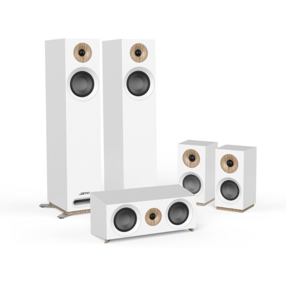 Jamo S 805 HCS - Pack Home Cinéma 5.0 - Bois Noir, Blanc ou Noyer