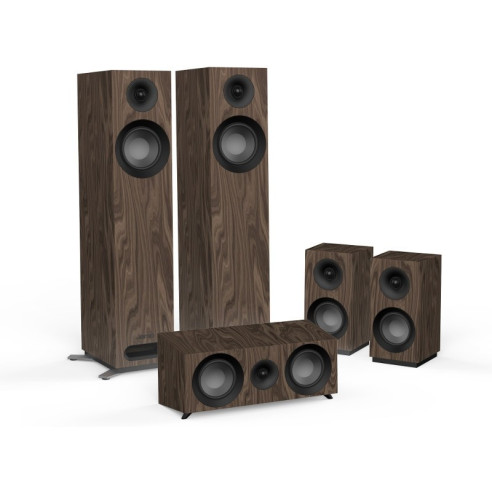 Jamo S 805 HCS - Pack Home Cinéma 5.0 - Bois Noir, Blanc ou Noyer