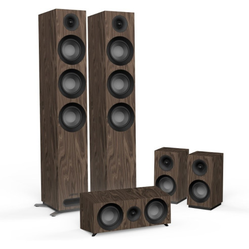 Jamo S 809 HCS - Pack Home Cinéma 5.0 - Bois Noir, Blanc ou Noyer