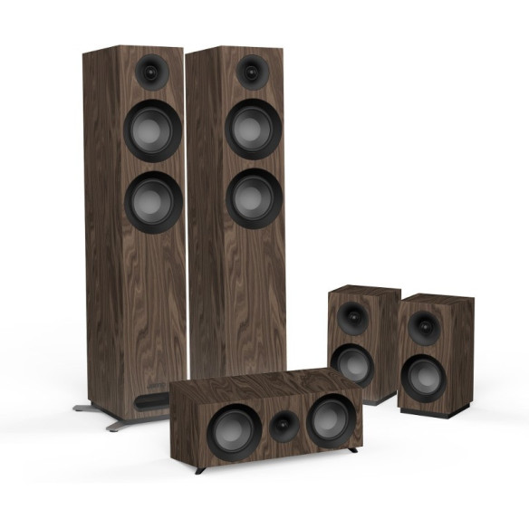Jamo S 807 HCS - Pack Home Cinéma 5.0 - Bois Noir, Blanc ou Noyer