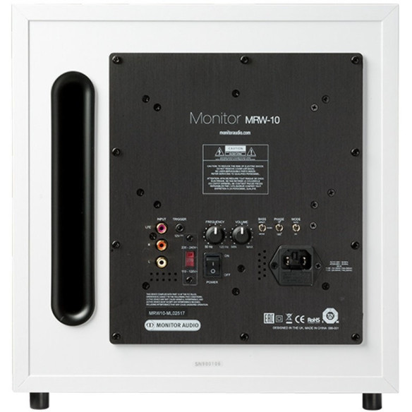 Monitor Audio MRW-10 - Caisson de Basses - Noir, Blanc ou Noyer