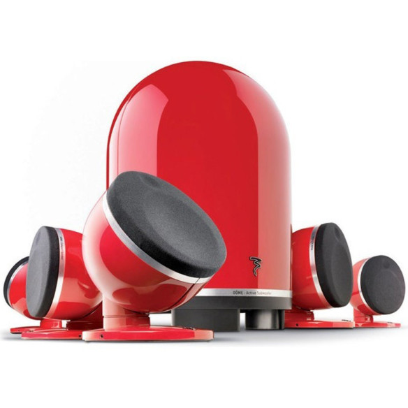 Focal Dôme - Enceinte compact le Pack 5.1 Noir ou blanc ou rouge
