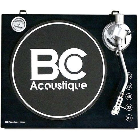 BC Acoustique TD-922 - Platine Vinyle - Noir, Acajou, Bois Clair ou Noyer