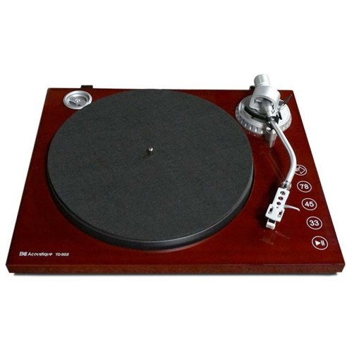 BC Acoustique TD-922 - Platine Vinyle - Noir, Acajou, Bois Clair ou Noyer