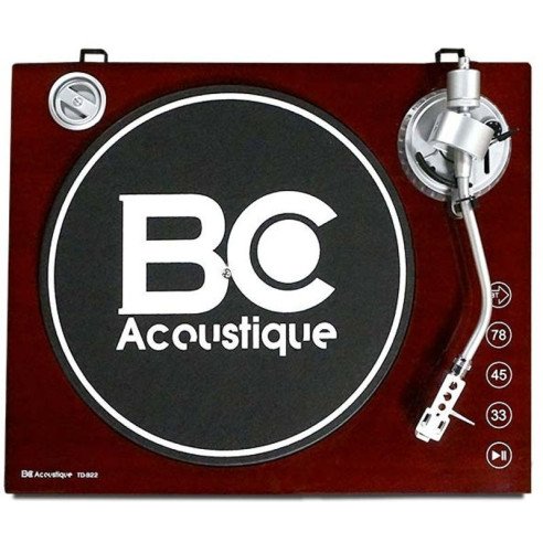 BC Acoustique TD-922 - Platine Vinyle - Noir, Acajou, Bois Clair ou Noyer