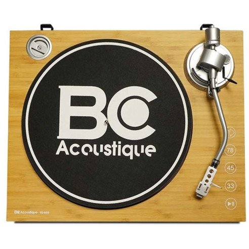 BC Acoustique TD-922 - Platine Vinyle - Noir, Acajou, Bois Clair ou Noyer