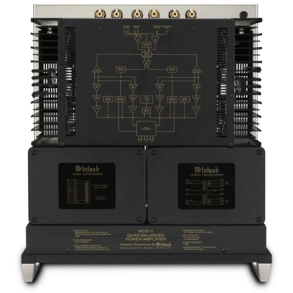 McIntosh MC611 - Bloc de Puissance Mono 1x600W - Noir