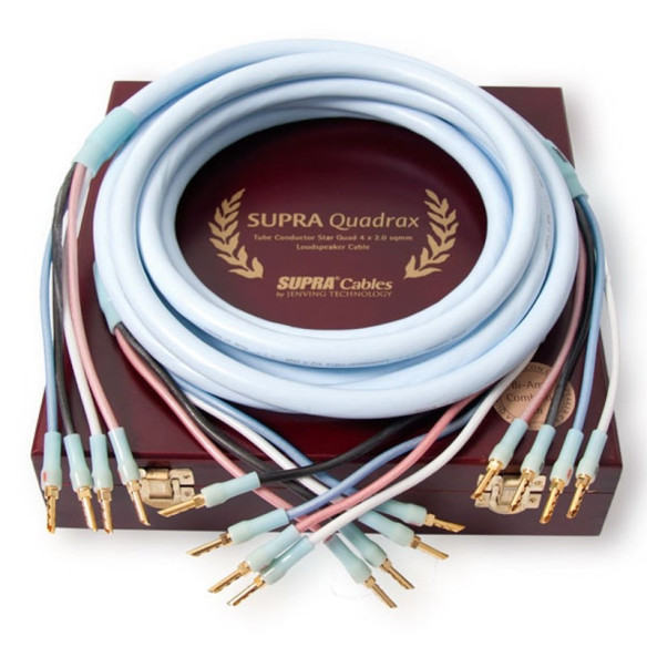 Supra Quadrax BiAmp  - Câbles HP Montés 2x 3 mètres en biamplification