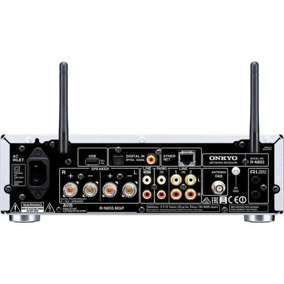 Onkyo R-N855 - Ampli Stéréo Réseau - Noir ou Silver