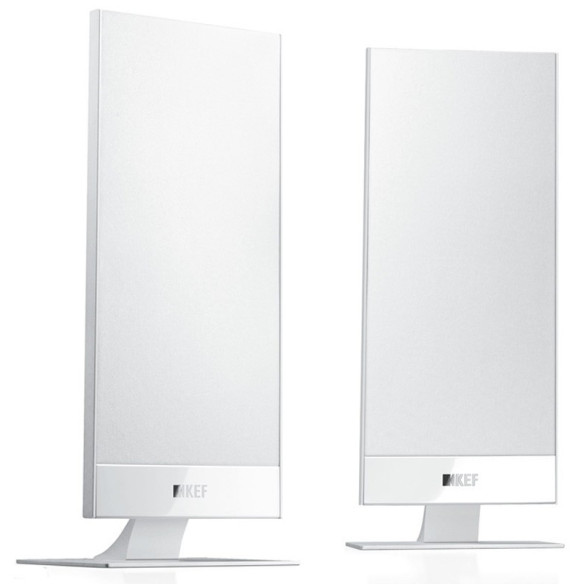 KEF T101 - Enceintes Satellites slim extra plates Noir ou Blanc