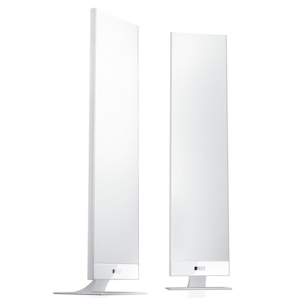 KEF T301 - Enceintes Satellites slim extra plates Noir ou Blanc